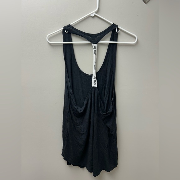 Aerie Black Racerback Tank Top - Picture 2 of 4